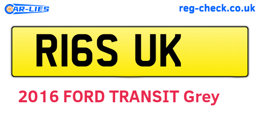 R16SUK are the vehicle registration plates.