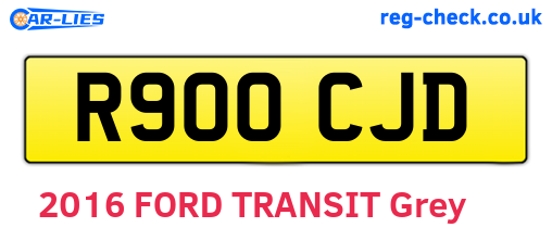 R900CJD are the vehicle registration plates.