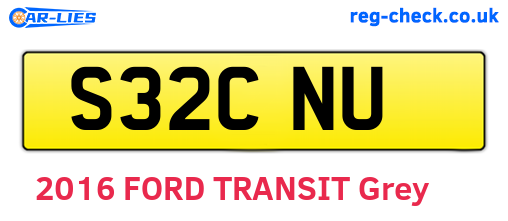 S32CNU are the vehicle registration plates.
