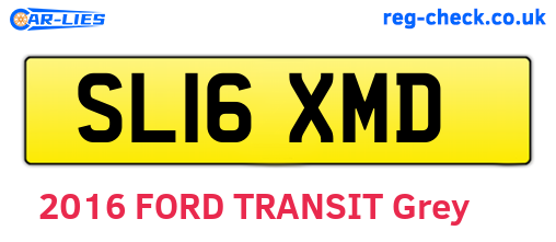 SL16XMD are the vehicle registration plates.