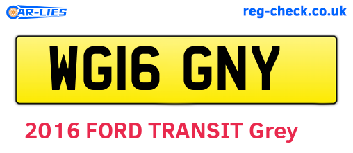 WG16GNY are the vehicle registration plates.