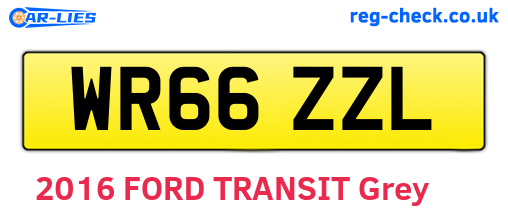 WR66ZZL are the vehicle registration plates.