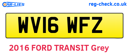 WV16WFZ are the vehicle registration plates.