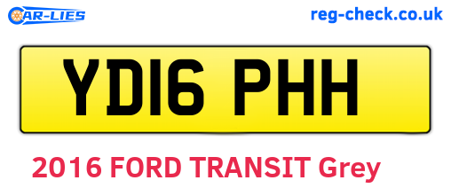 YD16PHH are the vehicle registration plates.