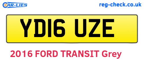 YD16UZE are the vehicle registration plates.