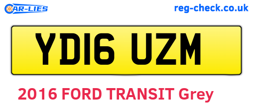 YD16UZM are the vehicle registration plates.