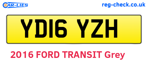 YD16YZH are the vehicle registration plates.