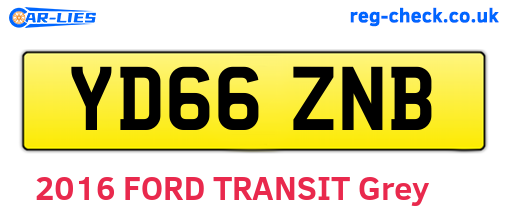 YD66ZNB are the vehicle registration plates.