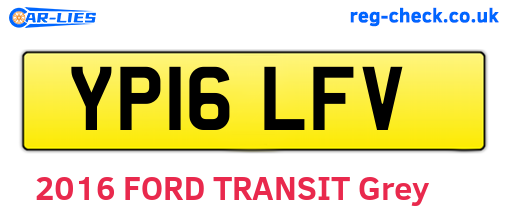 YP16LFV are the vehicle registration plates.
