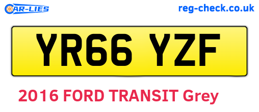 YR66YZF are the vehicle registration plates.
