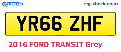 YR66ZHF are the vehicle registration plates.