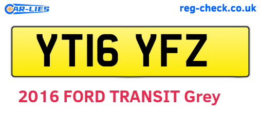 YT16YFZ are the vehicle registration plates.