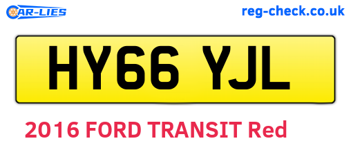 HY66YJL are the vehicle registration plates.