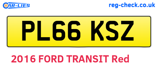 PL66KSZ are the vehicle registration plates.