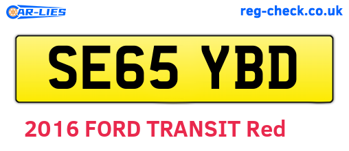 SE65YBD are the vehicle registration plates.