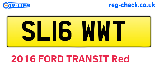 SL16WWT are the vehicle registration plates.