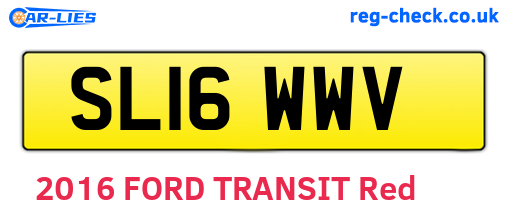 SL16WWV are the vehicle registration plates.