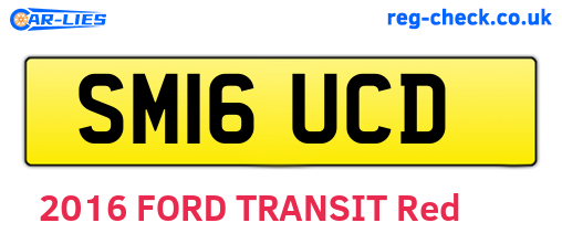 SM16UCD are the vehicle registration plates.