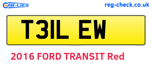 T31LEW are the vehicle registration plates.