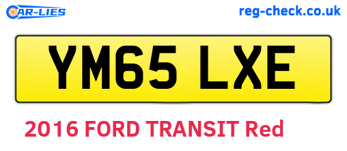 YM65LXE are the vehicle registration plates.