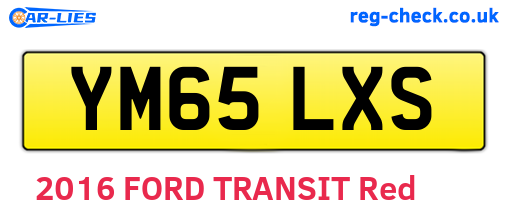 YM65LXS are the vehicle registration plates.