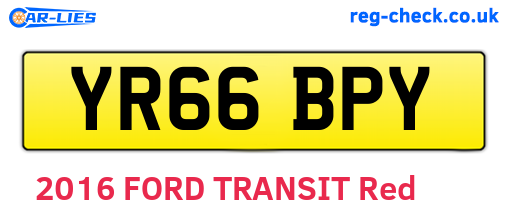 YR66BPY are the vehicle registration plates.