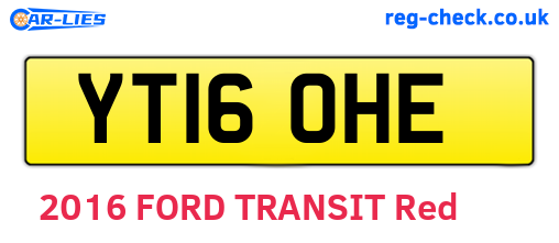 YT16OHE are the vehicle registration plates.