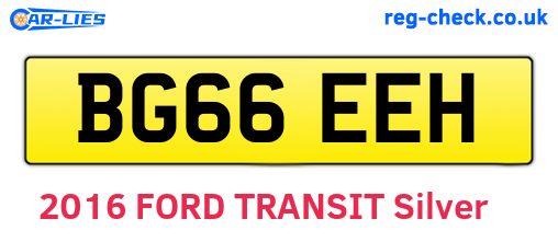 BG66EEH are the vehicle registration plates.