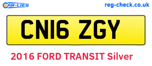 CN16ZGY are the vehicle registration plates.