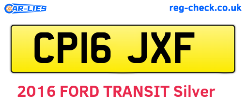 CP16JXF are the vehicle registration plates.