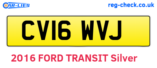 CV16WVJ are the vehicle registration plates.
