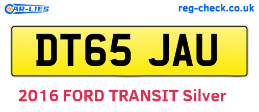 DT65JAU are the vehicle registration plates.