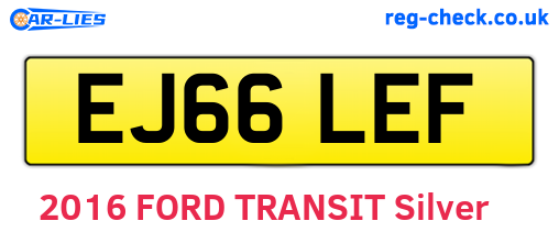 EJ66LEF are the vehicle registration plates.