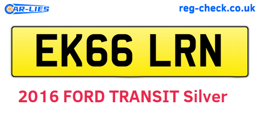 EK66LRN are the vehicle registration plates.