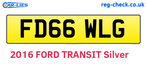 FD66WLG are the vehicle registration plates.
