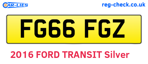 FG66FGZ are the vehicle registration plates.