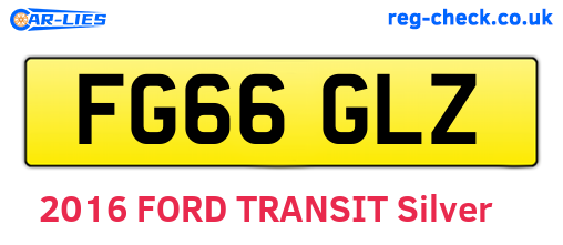 FG66GLZ are the vehicle registration plates.
