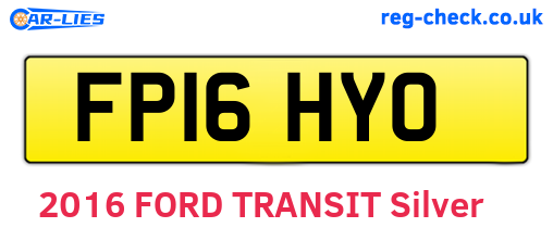 FP16HYO are the vehicle registration plates.