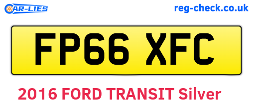 FP66XFC are the vehicle registration plates.