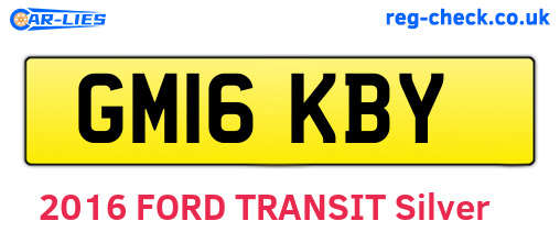 GM16KBY are the vehicle registration plates.