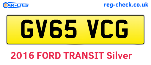 GV65VCG are the vehicle registration plates.