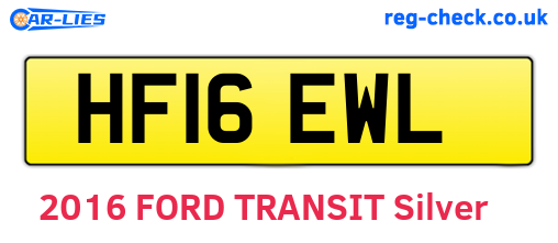 HF16EWL are the vehicle registration plates.