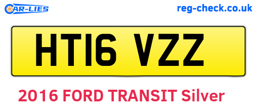 HT16VZZ are the vehicle registration plates.