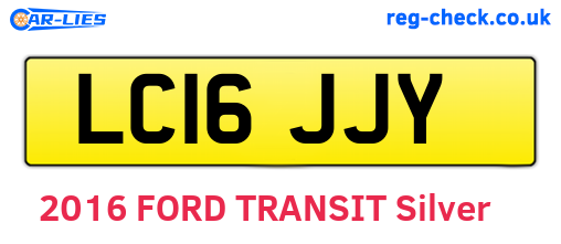 LC16JJY are the vehicle registration plates.