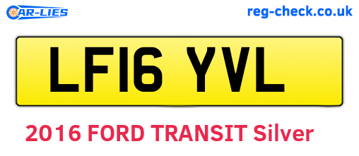 LF16YVL are the vehicle registration plates.