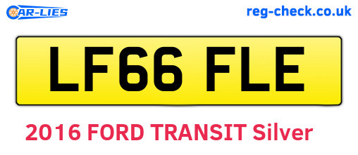 LF66FLE are the vehicle registration plates.