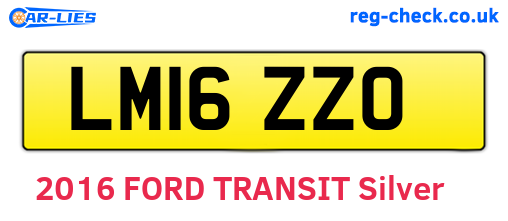 LM16ZZO are the vehicle registration plates.