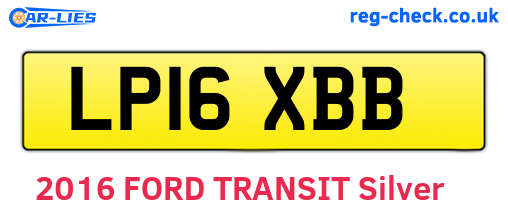 LP16XBB are the vehicle registration plates.