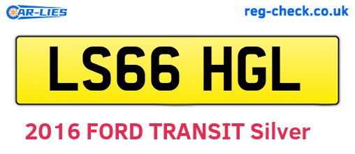 LS66HGL are the vehicle registration plates.
