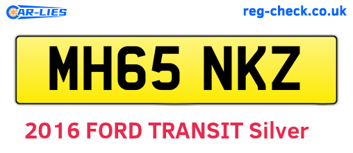 MH65NKZ are the vehicle registration plates.